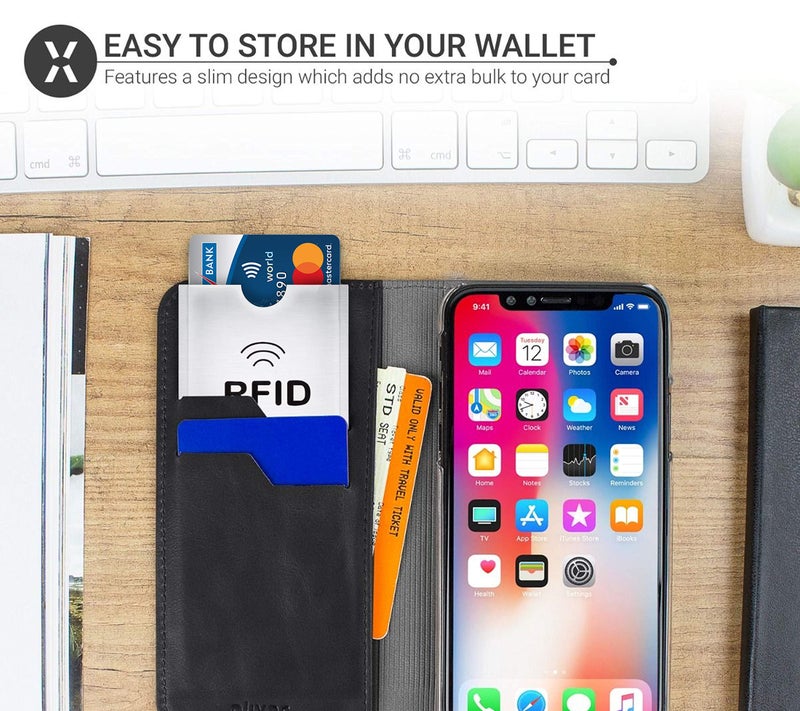 SaiTech IT Set of 10 RFID Blocking Sleeves Best way to Protect your Cards from Electronic Theft, Durable, Lightweight and Compact Design to fit in any Pocket or Purse (Silver) - Image 5